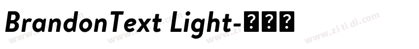 BrandonText Light字体转换